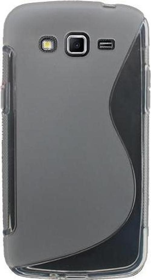 Galaxy Grand 2 G7100 ile Uyumlu S Desenli Silikon Kılıf Beyaz