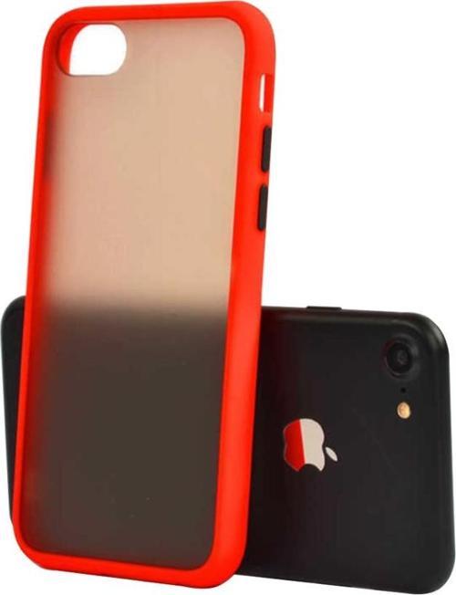 iPhone 7 Plus ile Uyumlu Lent Silikon Kılıf Kırmızı