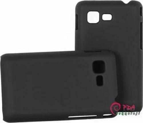 S5222 Star 3 Duos ile Uyumlu Sert Kauçuk Kılıf Yumuşak Dokulu Model Siyah Renk