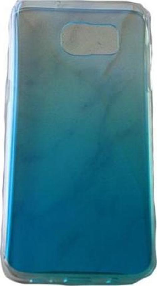 Galaxy S7 Edge ile Uyumlu Deniz Dalgası Silikon Kılıf Mavi