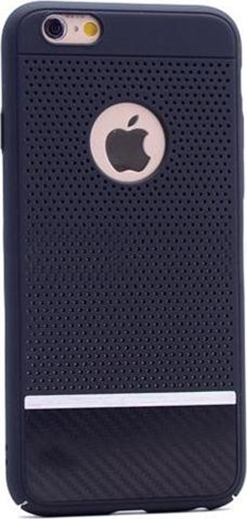 iPhone 7 ile Uyumlu Otto Fileli Rubber Sert Kılıf  Siyah