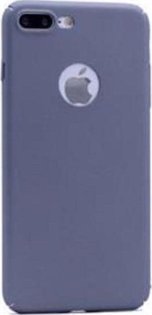 iPhone 7 Plus ile Uyumlu Rubber Sert Kılıf Füme