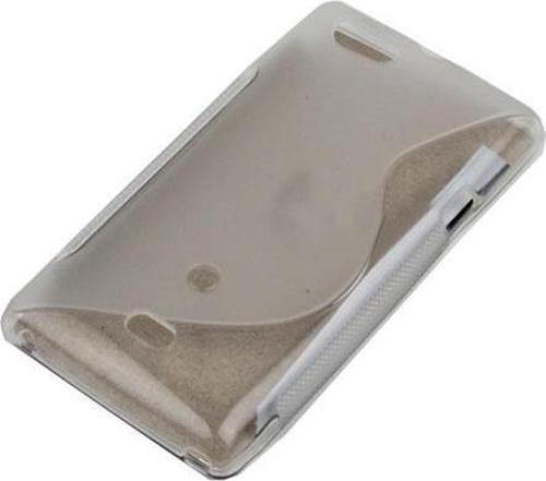 Xperia Miro ile Uyumlu Şeffaf Silikon Kılıf Beyaz Renk