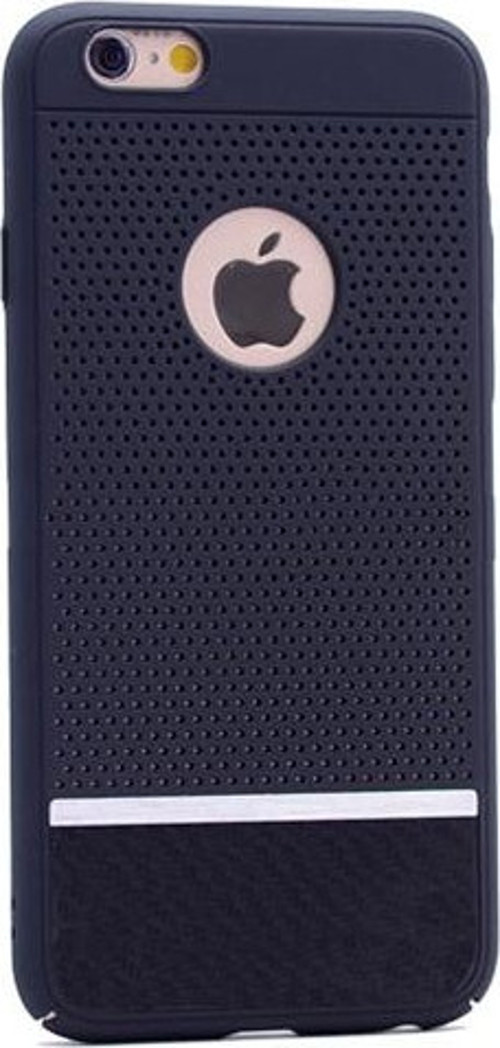 iPhone 7 Plus ile Uyumlu Otto Fileli Rubber Sert Kılıf Siyah