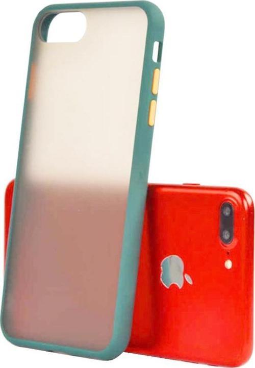 iPhone 7 Plus/8 Plus ile Uyumlu Lent Silikon Kılıf Haki