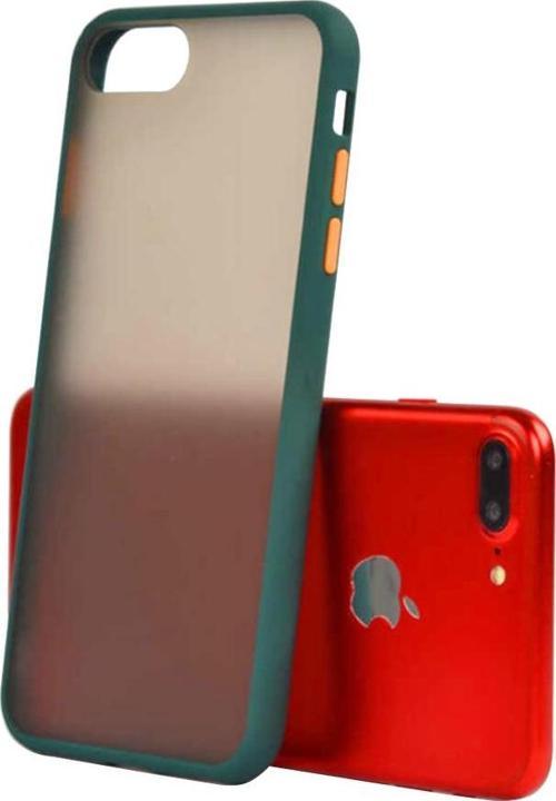 iPhone 7 Plus ile Uyumlu Lent Silikon Kılıf Koyu Yeşil