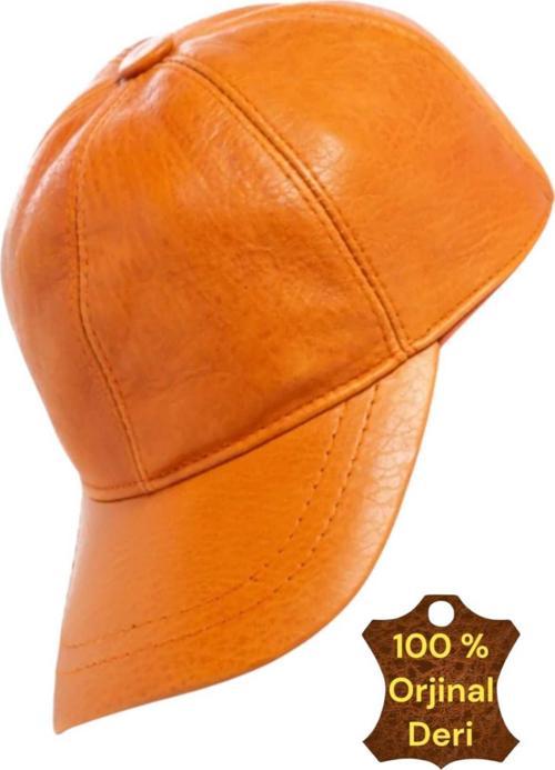 Unisex %100 Deri Arkadan Ayarlanabilir Baseball Kep Şapka
