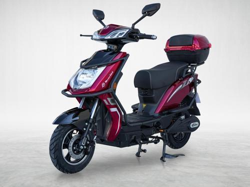 Toronto Elektrikli Motosiklet Bordo-Siyah - 2024 Model