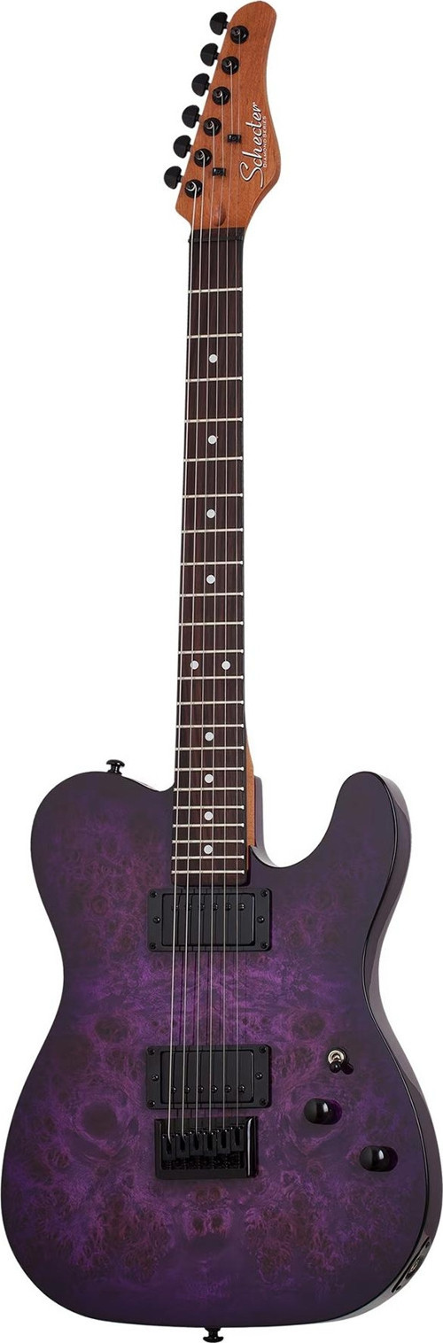 PT Standard Elektro Gitar (Purple Burst Burl)