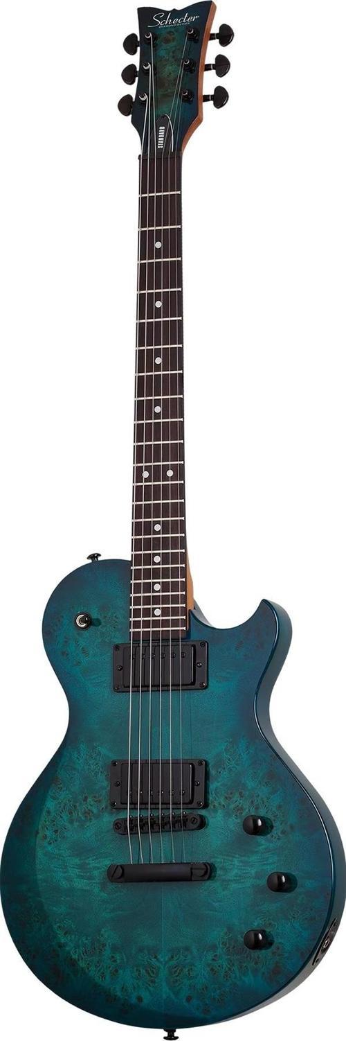 Solo-II Standard Elektro Gitar (Ocean Blue Burst Burl)