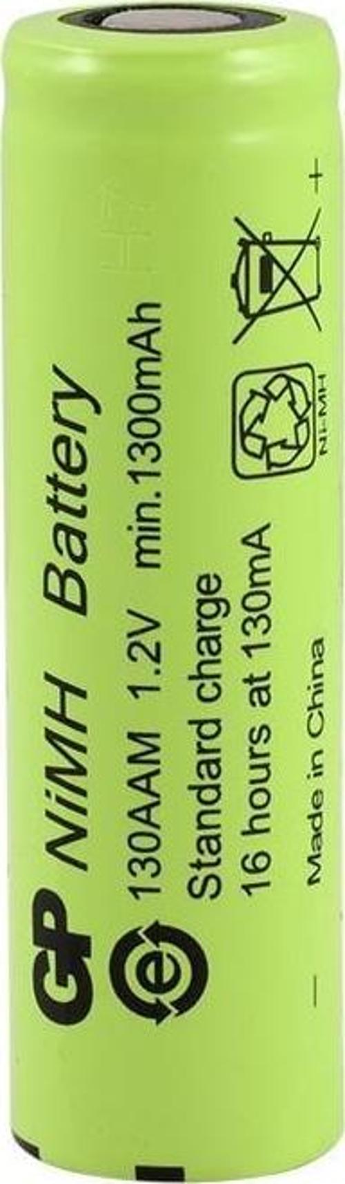 130AAM 1.2V 1300 mAh AA Size Ni-Mh Pil