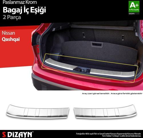 Nissan Qashqai Krom Bagaj İç Eşiği 2 Prç. 2017-2021 A+ Kalite