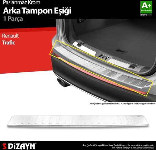 Renault Traffic Krom Arka Tampon Eşiği Geniş Model 2001-2014 A+ Kalite