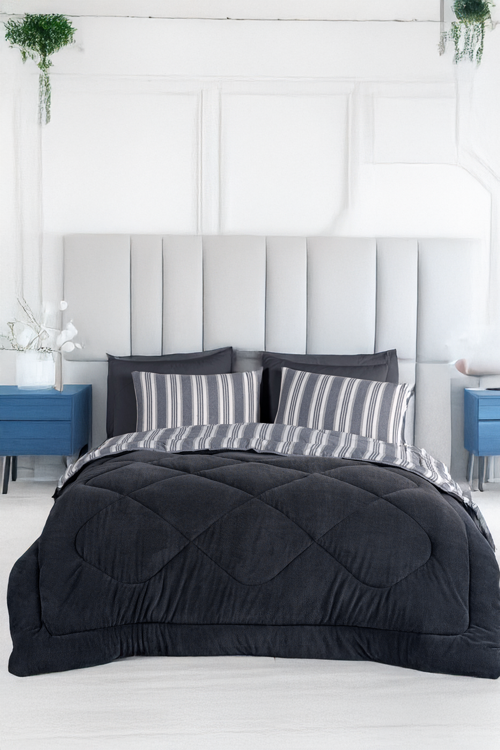 Wellsoft Yorgan Tek Kişilik Soft Line Antrasit