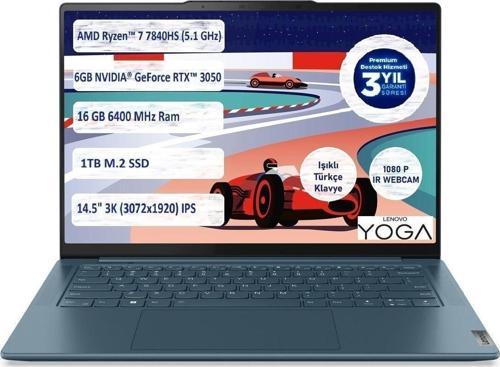 Yoga Pro 7 14Aph8 Ryzen 7 7840Hs  16Gb 1 Tb Ssd Rtx3050 14.5" 3K Freedos 82Y8002Ltx