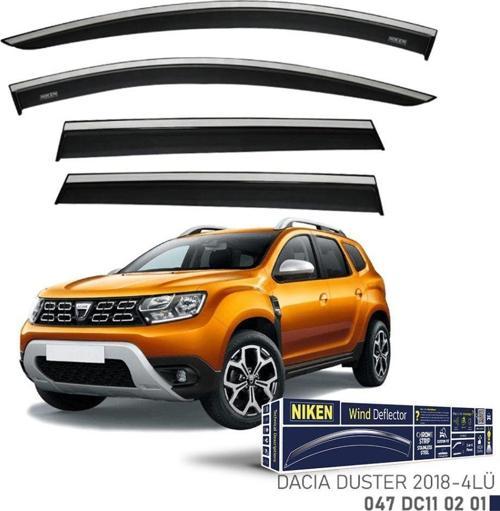 Niken Yeni Uyumlu Dacia Duster 2018 Sonrası Kromlu Cam Rüzgarlığı 4'Lü