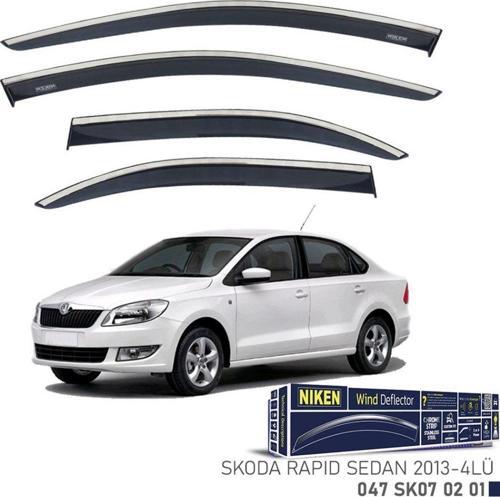 Niken Skoda Uyumlu Rapid Sedan 2013 Ve Sonrası Niken Kromlu Cam Rüzgarlığı