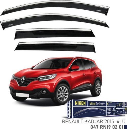 Niken Renault Uyumlu Kadjar 2015 - 2019 Kromlu Cam Rüzgarlığı 4'Lü