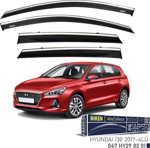 Hyundai İ30 Uyumlu Yeni Kasa 2017-2018 Kromlu Cam Rüzgarlığı Niken