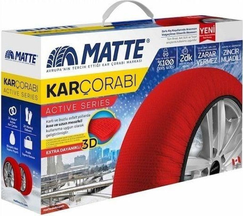 Kar Çorabı Uyumlu Matte 245 35 Lastik R18 Jant Ölçülerine Uyumlu Yüksek Kaliteli Zincir Muadili Parça