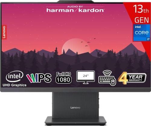 Ideacentre Aıo 24IRH9 Intel Core I7-13620H 64GB Ddr5 1tb SSD Intel UHD Graphics 23.8 Fhd IPS Freedos F0HN00EATR-641 Kablosuz Klavye+Mouse Siyah All In One Bilgisayar