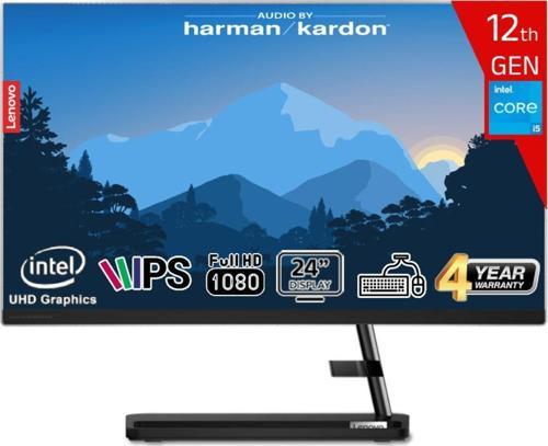 Ideacentre Aıo 3 24IAP7 Intel Core I5-12450H 32GB 1tb SSD Intel UHD Graphics 23.8 Fhd IPS Freedos F0GH01GCTR-321 Klavye+Mouse Siyah All In One Bilgisayar