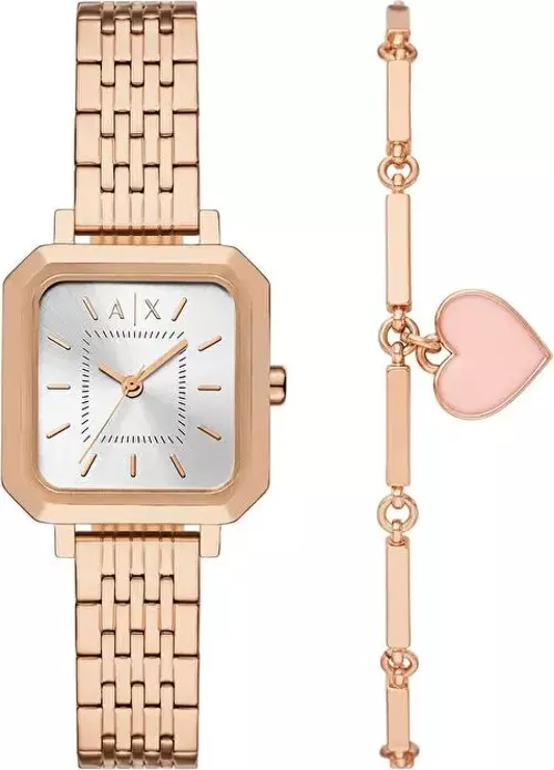 AX7164SET Kadın Kol Saati ve Bileklik Seti