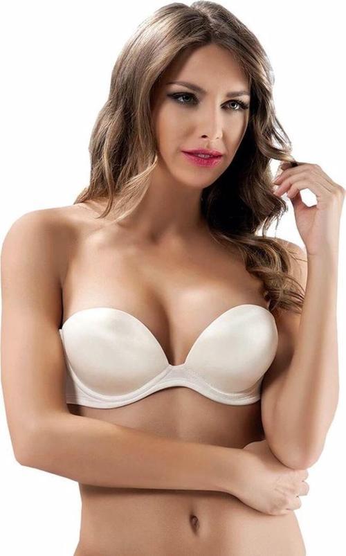 2 Beden Büyük Gösteren Straplez Sütyen 7036