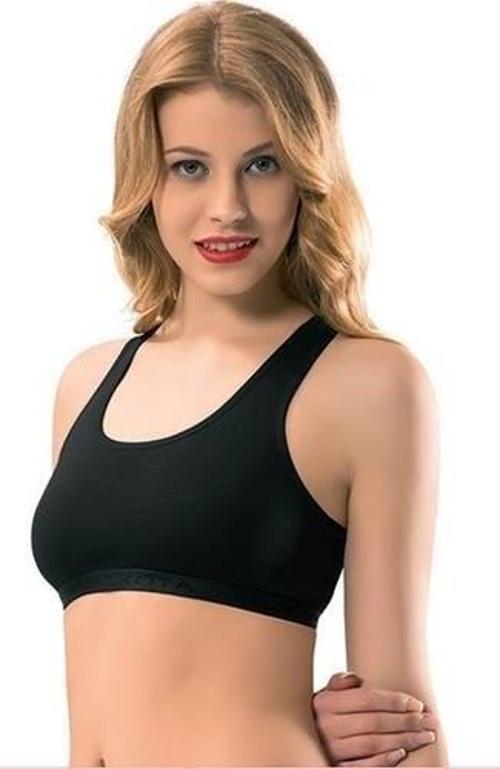 Kadın Likralı Sporcu Büstiyer Yarım Atlet Body-6050