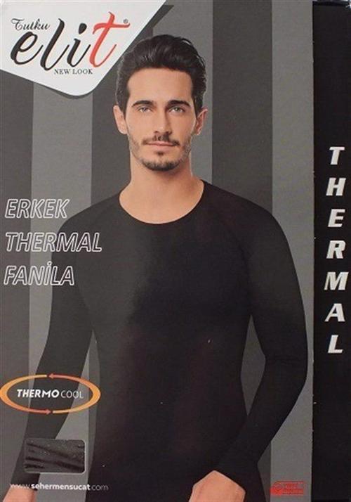 Erkek Termal İçlik Üst Uzun Kol Atlet Fanila
