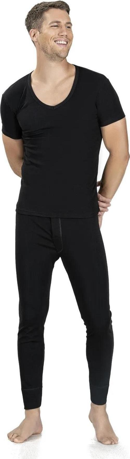 Erkek Termal Tayt Kısa Kol Fanila İçlik Set 162/161- 1 Set