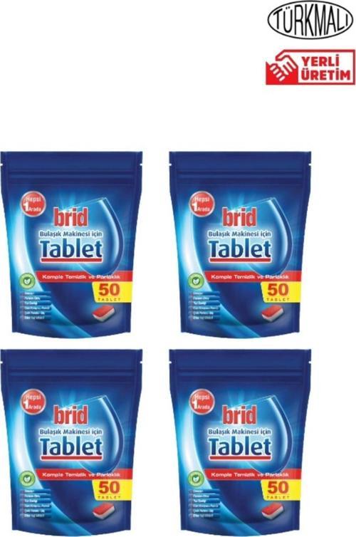 Bulaşık Makinesi Tableti 50 Adet X 4 Lü Paket (200 Adet)