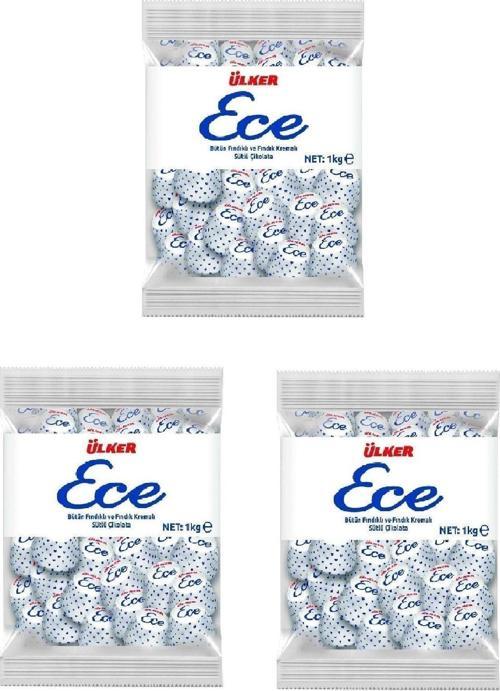 Ece Ikramlık Çikolata Fındıklı 1Kg X 3 Adet