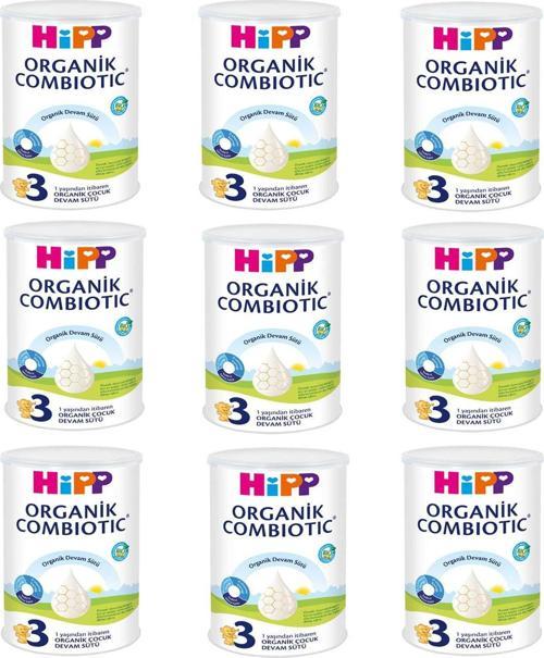 3 Organik Combiotic Devam Sütü 350 gr 9 ADET