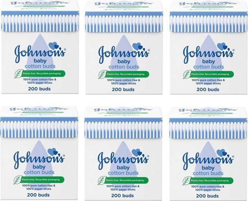 Johnsons Baby Kulak Temizleme Çubuğu 200 lü 6 ADET