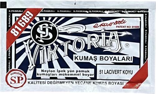 Koyu Lacivert Kumaş Boyası Viktoria 10gr