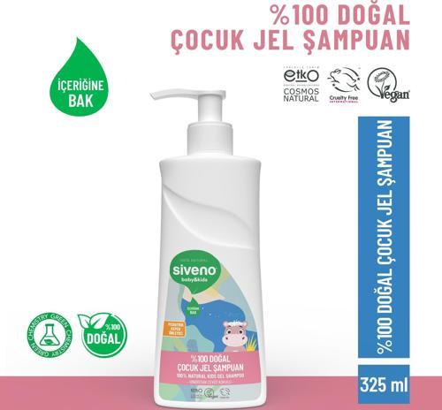 %100 Doğal Bebek Çocuk Jel Şampuanı Yenidoğan Saç Vücut Konak Önleyici 325 ml