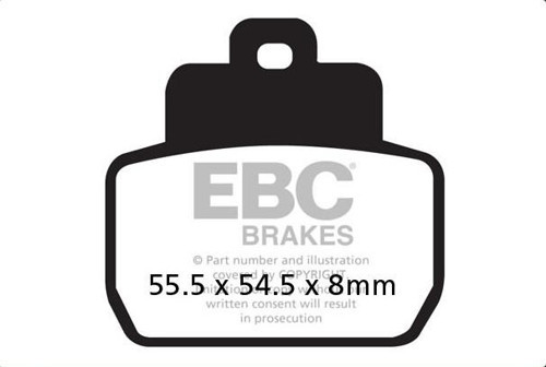 Fren Balatası Carbon Sfac425 2006 Piaggio Beverly 500 Arka
