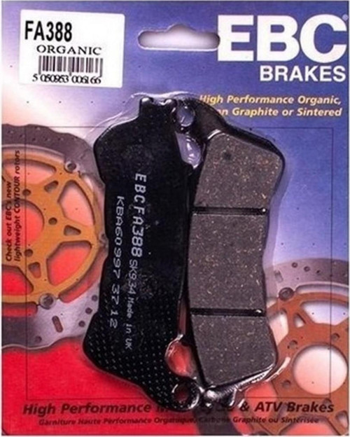 Fren Balatası Organik Fa388 2006-2015 Honda Cbf 1000 Uyumlu Ön Fren Balatası 3 Piston Kaliper