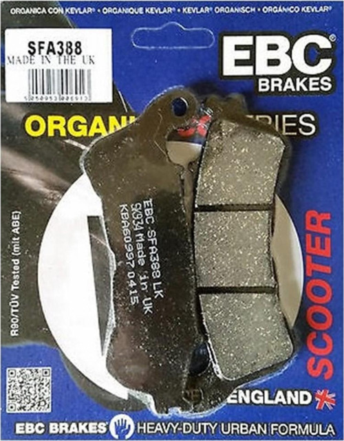 Fren Balatası Sfa388 2007-2014 Honda Sh 300 Uyumlu Ön Fren Balatası