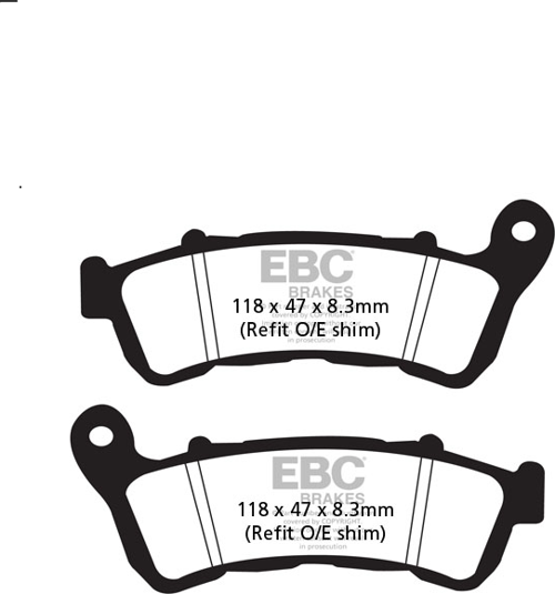 Fren Balatası Sinter Sfa388hh 2007-2014 Honda Sh 300 Uyumlu Ön Fren Balatası