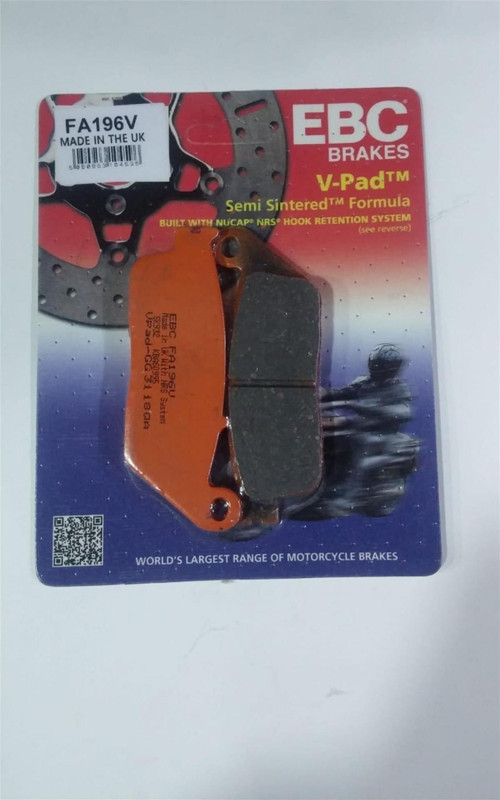 Fren Balatası Yarı Sinter Fa196v 2013-2018 Honda Cbr 500r Uyumlu Ön Fren Balatası