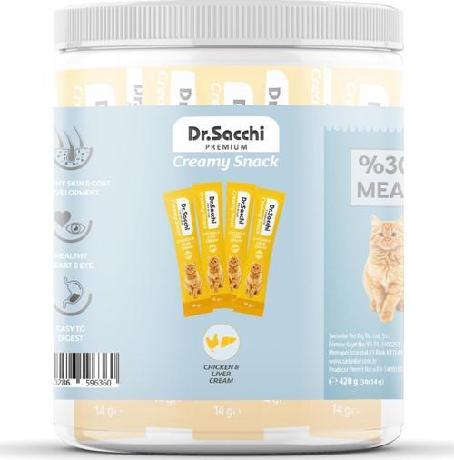 Creamy Snack Chicken&Liver Sıvı Kedi Ödülü 14gr - 30'Lu Kavanoz