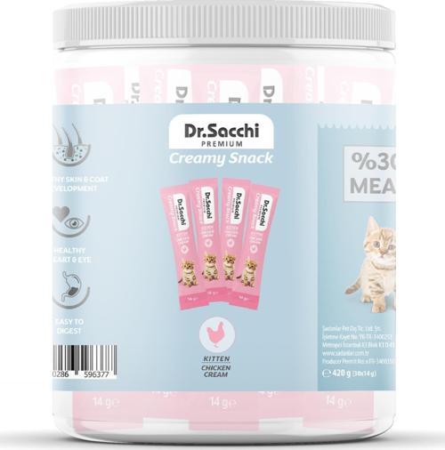 Creamy Snack Kitten Chicken Sıvı Kedi Ödülü 14gr - 30'Lu Kavanoz