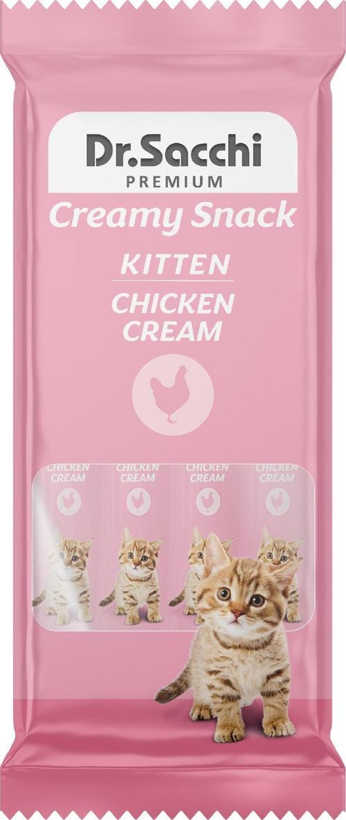 Creamy Snack Kitten Chicken Sıvı Kedi Ödülü 4'Lü Paket