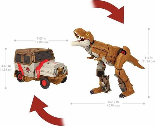 Jurassıc World Dönüşen Oyuncağı Tyrannosaurus T Rex Dinozordan Kamyona Chase N Roar Hpd38