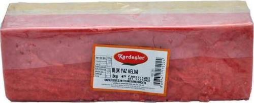 Kırmızı Yaz Helvası Blok 3 KG
