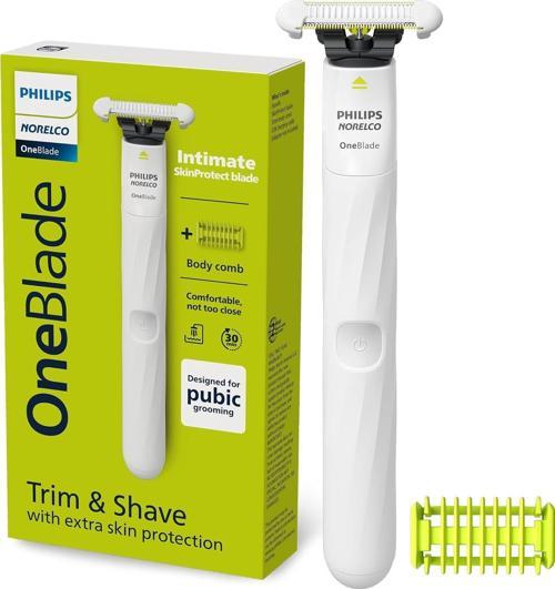 Norelco OneBlade Unisex Kasık ve Kişisel Vücut Bakım ve Düzeltici, QP1924/70