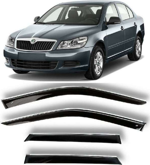 Skoda Octavia Uyumlu 2004 2012 Kromlu Cam Rüzgarlığı Parça
