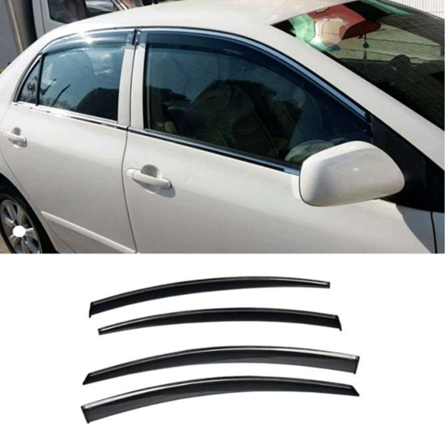 Toyota Corolla Uyumlu 2007 2012 Kromlu Cam Rüzgarlığı Parça